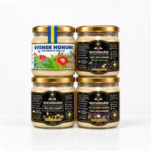 Honungsset 4 sorters svensk honung