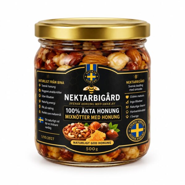 Mixnötter honung 500 g